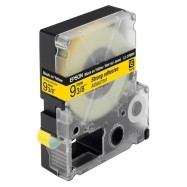 Лента повышенной адгезии Epson C53S653005, LK-3YBW, 9 мм, желтая/черная, 9м