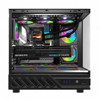 Компьютерный корпус DarkFlash DS950, Black, 6xFan DM20 ARGB, ATX в Metoo.kz - Metoo (2)