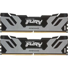 Модуль памяти Kingston Fury Renegade Silver XMP KF564C32RSK2-64 DDR5 DIMM 64G KIT (2x32)6400MHz CL32