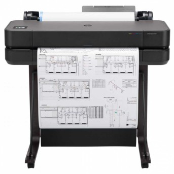 Плоттер HP DJ T630 24-in 5HB09D, 610mm, A1, 30сек/стр A1; 76л A1/час, WIFI,USB 2.0, remote print, auto switch sheet/roll в Metoo.kz - Metoo (1)