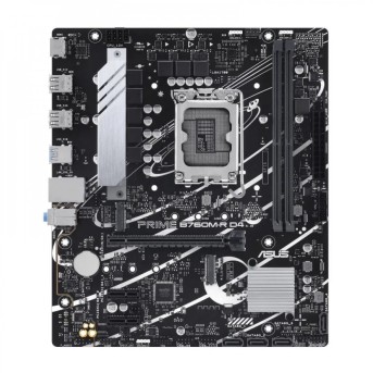 Intel B760 (LGA 1700) mATX motherboard, PCIe 4.0, two M.2 slots, DDR4, Realtek 2.5Gb Ethernet, HDMITM, SATA 6 Gbps, front USB 5Gbps ports, Aura Sync в Metoo.kz - Metoo (1)
