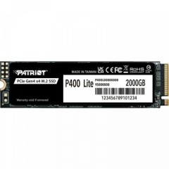 Твердотельный накопитель SSD 2 Tb M.2 PCI-E Patriot P400 Lite P400LP1KGM28H, R3500/W2700..