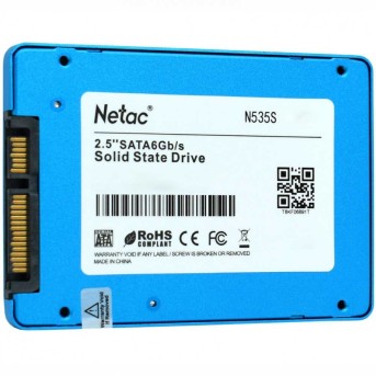 Твердотельный накопитель SSD 480Gb, SATA 6 Gb/s, Netac N535S, 2.5", 3D QLC, 540R/490W в Metoo.kz - Metoo (2)