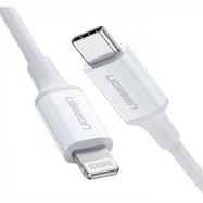 Кабель Ugreen US171 Lightning To Type-C 2.0 Male Cable White 1M, 10493