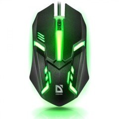 Мышь проводная Defender Cyber MB-560L 7цветов,3кнопки,1200dpi,черный, НОВИНКА!..