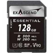 Карта памяти SD Exascend Essential, 128Gb, SDXC II, UHS-II (V90), R300/W260