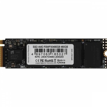 Твердотельный накопитель 480GB SDD AMD RADEON R3 M.2 PCIe 3.0 R3300/<wbr>W2200 R3MP30480G8 - Metoo (1)