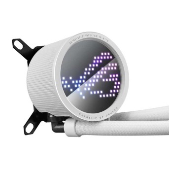 СЖО ASUS ROG RYUO III 240 ARGB WHT , AIO, 2x120mm fan, 1200/<wbr>1700/<wbr>AM5, WHITE, BOX - Metoo (4)