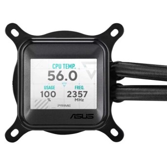 Водяное охлаждение CPU Asus PRIME LC 360 ARGB LCD 360mm Liquid CPU Cooler, 3x120mm PWM Fan, ARGB в Metoo.kz - Metoo (5)