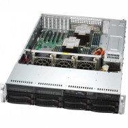 Supermicro server barebone SYS-621P-TRT 2U Mainstream with 6 PCIe 5.0 slots and dual 10GbE LAN, Dual Socket E (LGA-4677), 16 DIMM slots, 4 PCIe 5.0 x16 Low Profile (LP), 2 PCIe 5.0 x8 Low Profile (LP), 1200W RPSU