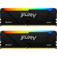 Kingston 16GB 2666MT/s DDR4 CL16 DIMM (Kit of 2) FURY Beast RGB
