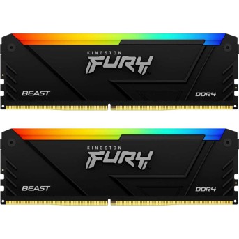 Kingston 16GB 2666MT/<wbr>s DDR4 CL16 DIMM (Kit of 2) FURY Beast RGB - Metoo (1)