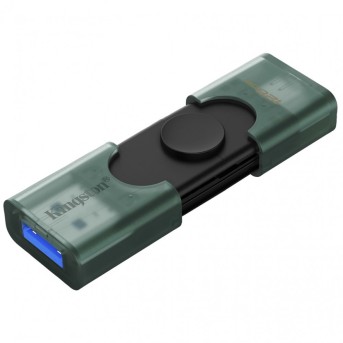 Флэш-накопитель Kingston 128Gb USB3.2 Gen2 + Type-C, Data Traveler Duo (Black) в Metoo.kz - Metoo (3)