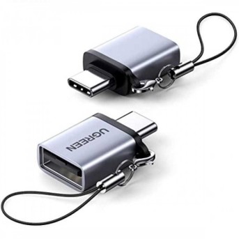 Переходник-адаптер UGREEN US270 Type C to USB 3.0 A Adapter Cable with Lanyard (Space Gray) - Metoo (1)