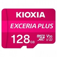 KIOXIA LMPL1M128GG2; 128GB microSD KIOXIA Exceria Plus (M303) UHS I U3 with adapter..