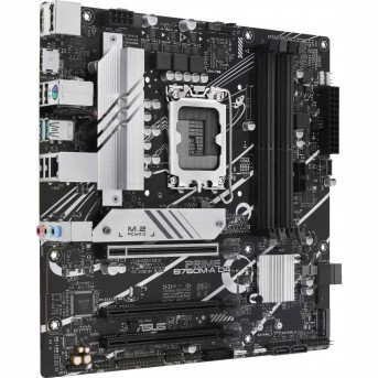 Сист. плата ASUS PRIME B760M-A D4-CSM, B760, 1700, 4xDDR4, 3xPCI-Ex16, 2xM.2, 4xSATA, DP, 2xHDMI, 2.5Gb Ethernet, BOX в Metoo.kz - Metoo (1)