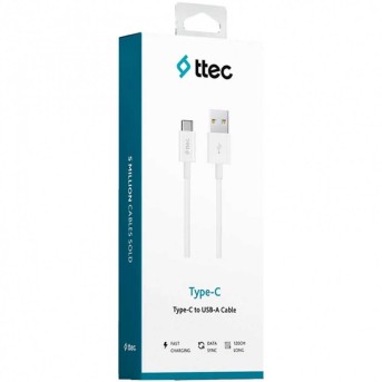 ttec Type C Charge / Data Cable , 2.0 , White в Metoo.kz - Metoo (2)