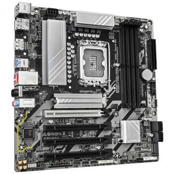 Материнская плата GIGABYTE B860M DS3H WIFI6E, LGA1851, 4xDDR5, PCIe5.0, HDMI+DP, 2xM.2, BT5.3, mATX в Metoo.kz - Metoo (2)