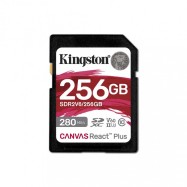 Карта памяти SD, Kingston Canvas React Plus, 256GB, SDR2V6/256GB, UHS-II, R280/W150, V60..