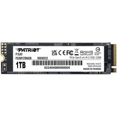 Твердотельный накопитель SSD 1Tb M.2 2280 Patriot P320 P320P1TBM28 PCIe Gen3 x4, R3000/<wbr>W2200