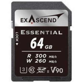 Карта памяти SD Exascend Catalyst, 64Gb, SDXC II, UHS-II (V90), R300/W280 в Metoo.kz - Metoo (1)