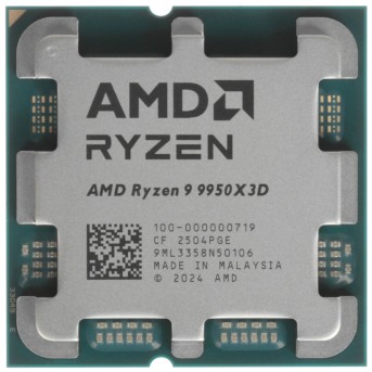 Процессор CPU AMD Ryzen 9 9950X3D2 Dual Edition, 4.3(up to 5.6)GHz, 16C/32T, 16+192Mb, 200W, AM5,oem в Metoo.kz - Metoo (1)