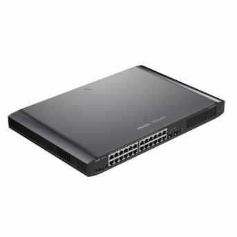 Коммутатор Reyee RG-ES226GC-P L2 PoE+(16x10/<wbr>100/<wbr>1000Base-T PoE+, 2xSFP uplink, 370W PoE power budget, 19" Rack Case) - Metoo (1)