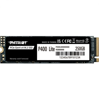 Твердотельный накопитель SSD 250 Gb M.2 PCI-E Patriot P400 Lite P400LP250GM28H, R3200/W1300 в Metoo.kz - Metoo (1)