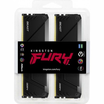 Kingston 16GB 2666MT/<wbr>s DDR4 CL16 DIMM (Kit of 2) FURY Beast RGB - Metoo (8)