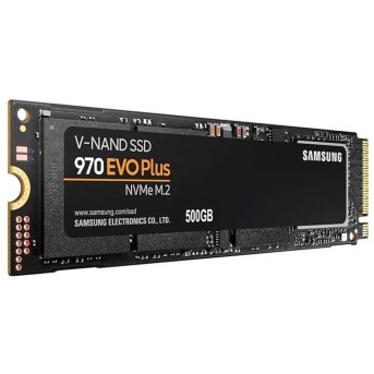Твердотельный накопитель SSD Samsung 970 EVO PLUS, MZ-V7S500BW, 500 ГБ, M2, NVMe,чтение: 3500 МБ/с,запись: 3300 МБ/с,TLC в Metoo.kz - Metoo (1)