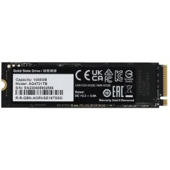 Твердотельный накопитель SSD 1Tb PCIe4.0 GIGABYTE AG4731TB AORUS Gen4 7300 SSD, NVMe, M.2, w/o coo..