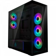 Компьютерный корпус Arctic Xtender Black(Mirror Glass), 5 ARGB FAN, USB-C, 2xUSB-A, E-ATX..