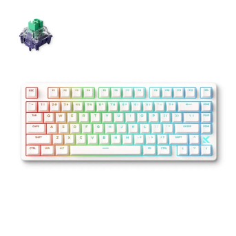 Клавиатура MCHOSE Jet 75 E-sport, White, Kailh Magnetic God Switch, 80keys, EN, Wired в Metoo.kz - Metoo (1)