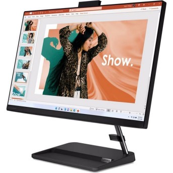 Моноблок Lenovo F0GH0183RK IdeaCentre AIO 3 24IAP7 23,8'' FHD (1920 x 1080) IPS/Intel Core i3-1215U 1,2GHz (6Cores)/8GB/512GB/Integrated/Wi-Fi 6/BT5.1/720P HD Camera/USB mouse+keyboard/DOS/1Y/Black в Metoo.kz - Metoo (2)