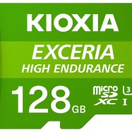 KIOXIA LMHE1G128GG2; 128GB microSD KIOXIA Exceria High Endurance (M303E) UHS I U3 with adapter..