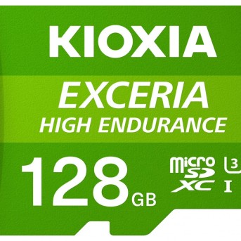 KIOXIA LMHE1G128GG2; 128GB microSD KIOXIA Exceria High Endurance (M303E) UHS I U3 with adapter в Metoo.kz - Metoo (1)
