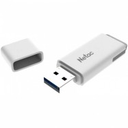 Флэш-накопитель Netac U185 USB3.0 Flash Drive 64GB, up to 130MB/s, white with LED indicator