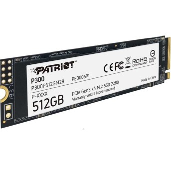 Твердотельный накопитель SSD 512 Gb M.2 PCI-E Patriot P300 P300P512GM28 в Metoo.kz - Metoo (1)