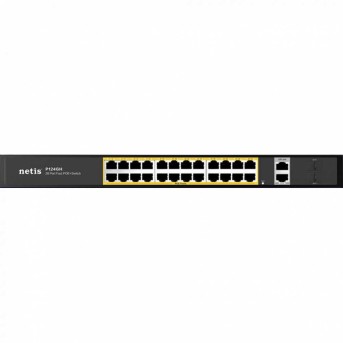 Коммутатор Netis P124GH, 24x10/100 LAN PoE, 2xGigabit Uplink, 2xSFP, 320W PoE в Metoo.kz - Metoo (1)