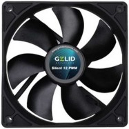 Кулер для корпуса GELID SILENT 12 PWM BLACK, FN-PX12-16, 12cm, 750-1600rpm, 4Pin, Hydro Dynamic