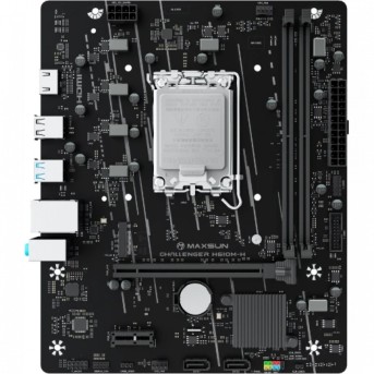 Материнская плата MaxSun Challenger H610M-H V1, LGA1700, 2xDDR4, PCIe4.0, 1xM.2, 1xHDMI, mATX в Metoo.kz - Metoo (1)