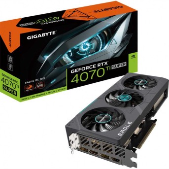 Видеокарта 16Gb PCI-E GDDR6X GIGABYTE GV-N407TSEAGLE OC-16GD, 1хHDMI+3xDP, GeForce RTX4070 Ti Super в Metoo.kz - Metoo (7)