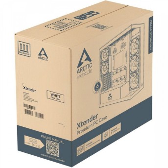 Компьютерный корпус Arctic Xtender White(Clear Glass), 5 ARGB FAN, USB-C, 2xUSB-A, E-ATX в Metoo.kz - Metoo (4)