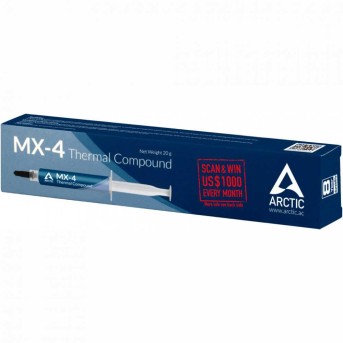 Термопаста ARCTIC MX-4, ACTCP00001B, 20g, 2.5g/cm3, шприц в Metoo.kz - Metoo (2)
