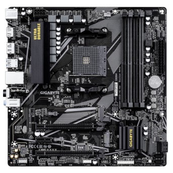 Материнская плата GIGABYTE B550M DS3H AC R2, AM4, 4xDDR4, PCIe4.0, DVI+HDMI, 2xM.2, mATX в Metoo.kz - Metoo (1)