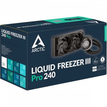 Водяное охлаждение ARCTIC Liquid Freezer III Pro 240 (Black), ACFRE00178A, S1851/1700/AMD4/5 в Metoo.kz - Metoo (5)