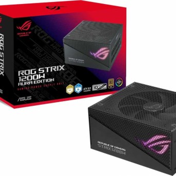 Блок питания ROG STRIX 1200W Gold Aura Edition, 80 PLUS Gold, ARGB, FULL MODULAR, BOX в Metoo.kz - Metoo (11)