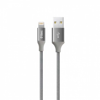 ttec AlumiCable Lightning USB Charge / Data Cable , Space Gray в Metoo.kz - Metoo (1)