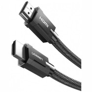 Кабель Ugreen HD135 HDMI M/M Round Cable Zinc Alloy Shell Braided, 3m, Gray, 80602