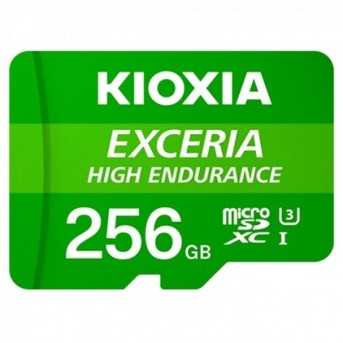 KIOXIA LMHE1G256GG2; 256GB microSD KIOXIA Exceria High Endurance (M303E) UHS I U3 with adapter в Metoo.kz - Metoo (1)